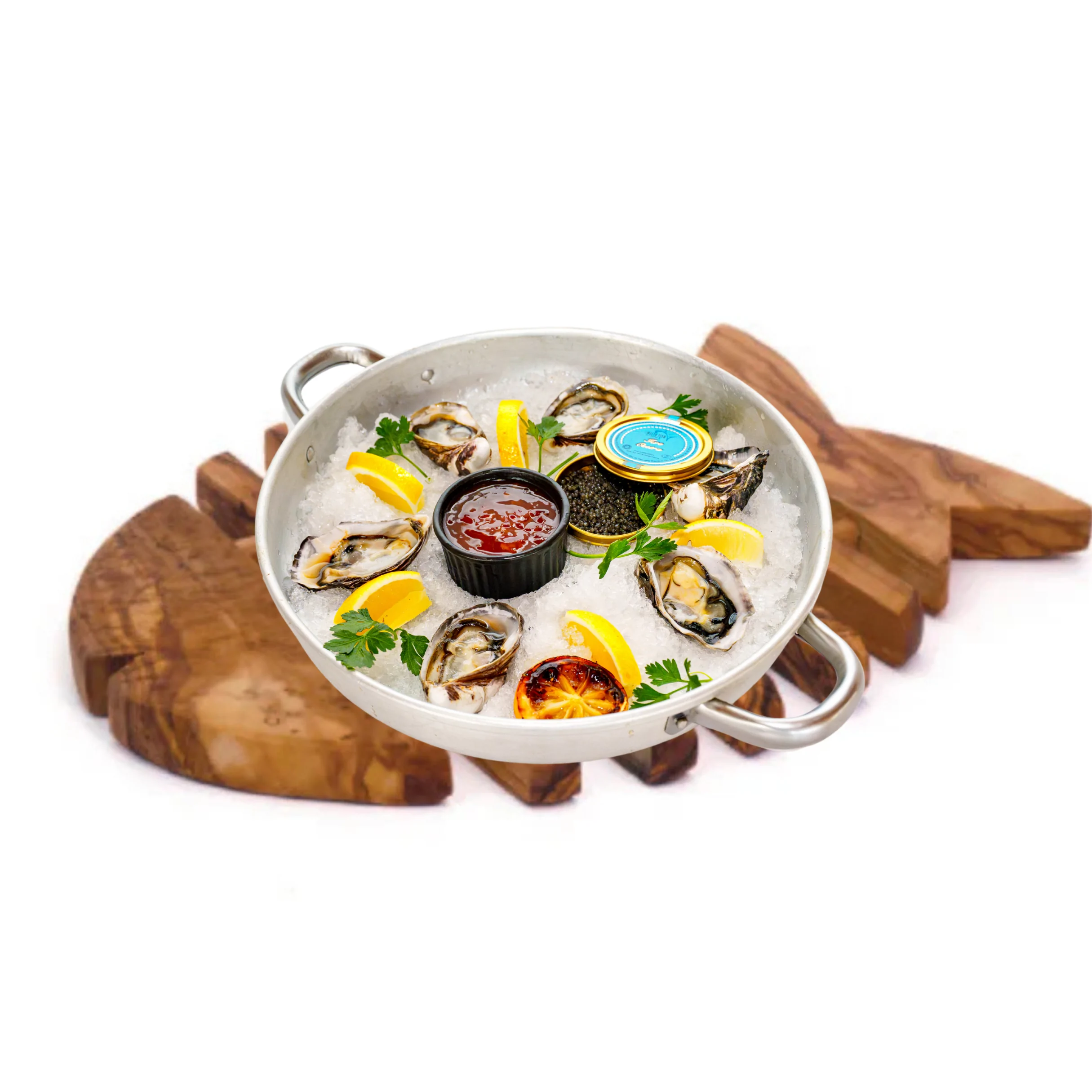 Platou stridii & caviar